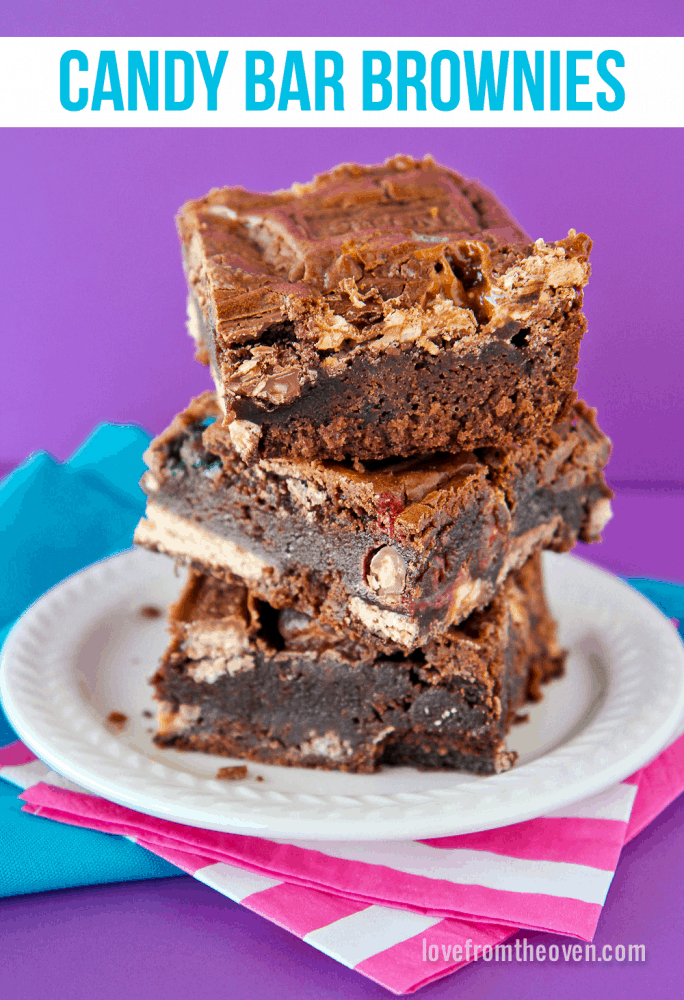 Candy Bar Crazy Brownies Love From The Oven