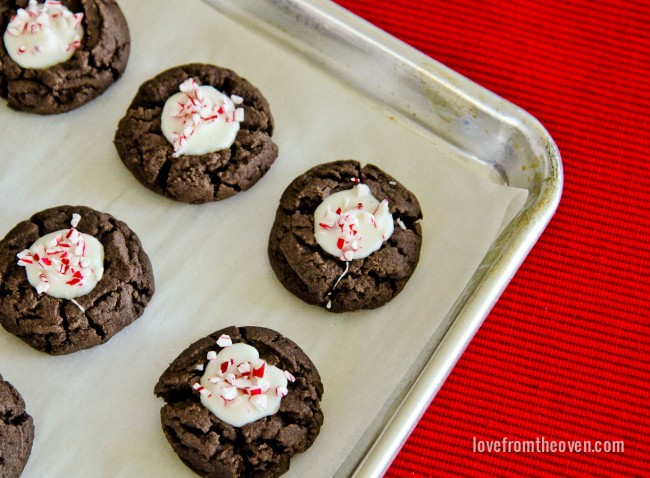 Chocolate Thumbprint Cookies