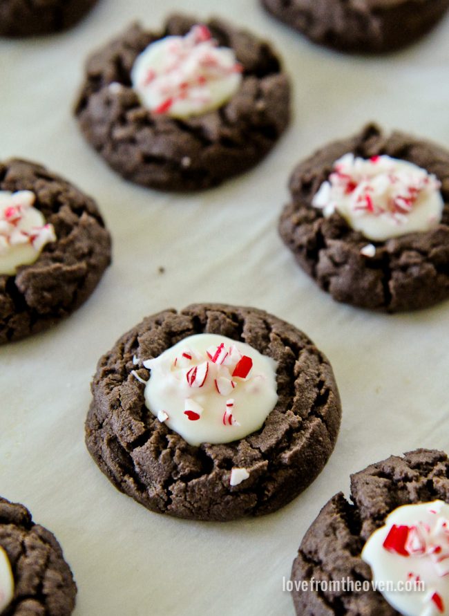 Chocolate Thumbprint Cookies