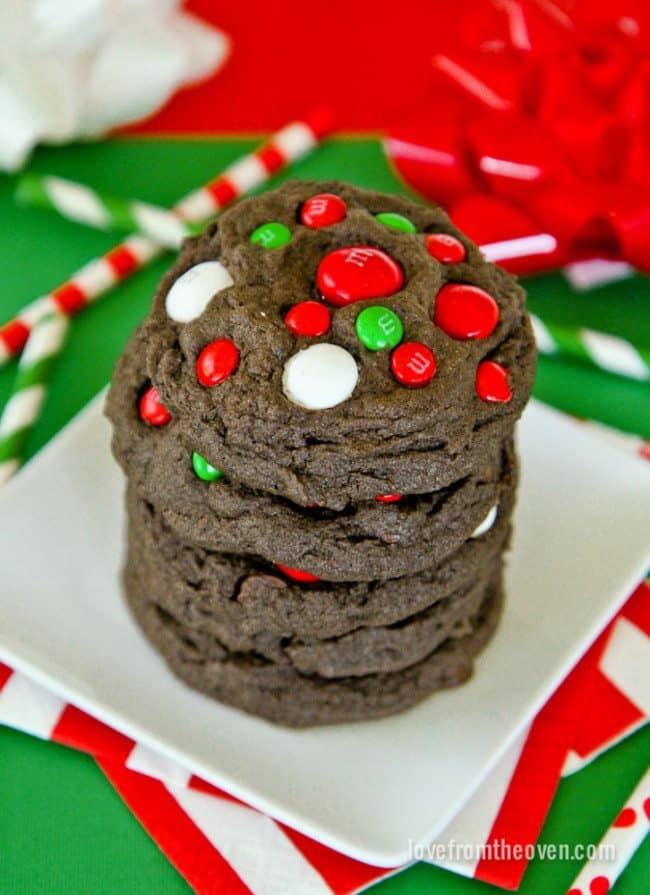 Chocolate M&M Cookies