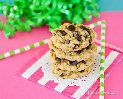 Bakery-Style Chocolate Mint M&M Cookies • baste cut fold