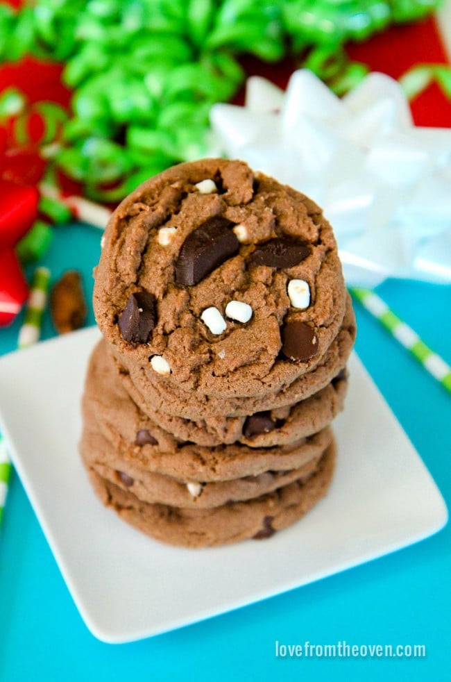 Hot Chocolate Cookies Love From The Oven
