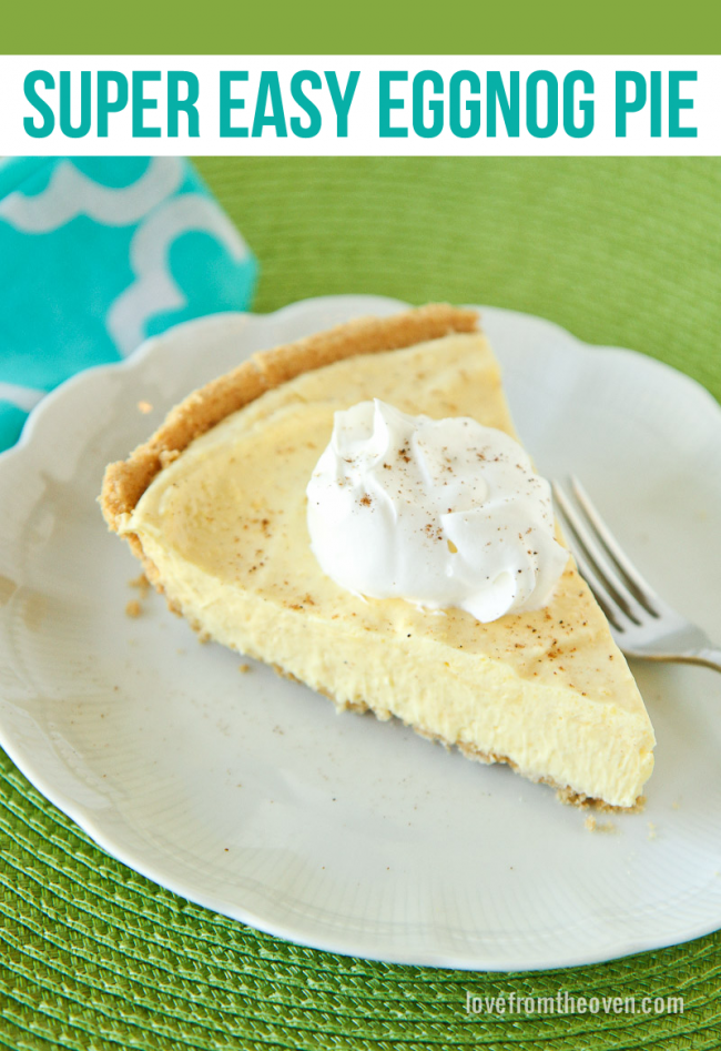 Easy Eggnog Pie Recipe