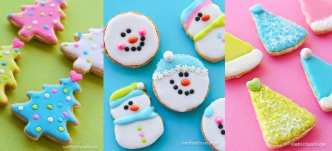 Easy ideas for decorating Christmas Cookies.