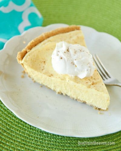 Eggnog Pie Recipe