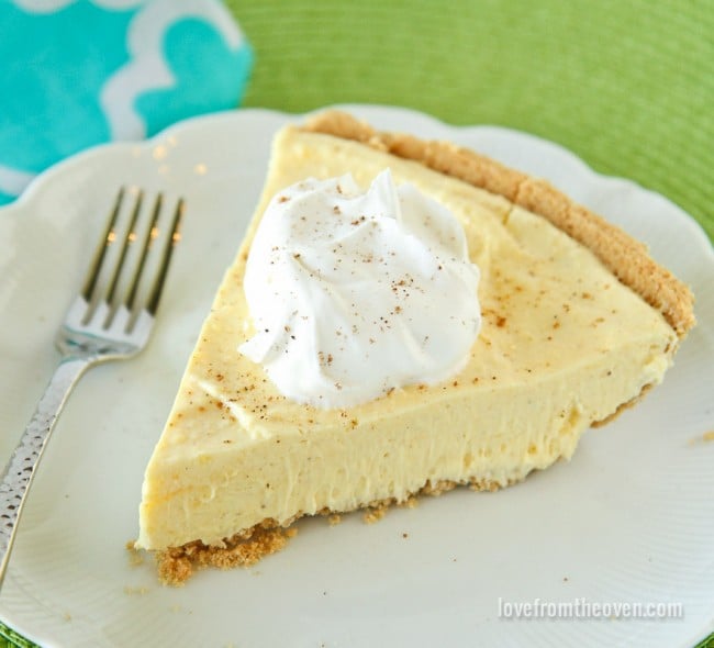 Easy Eggnog Pie | Best Pie Recipes Ever: Perfect For Christmas And Special Holidays