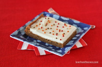 Gingerbread Bars With Cream Cheese Frosting