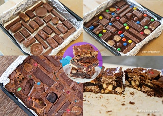 Crazy Candy Bar Brownies