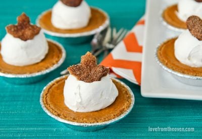 Individual Mini Pumpkin Pies