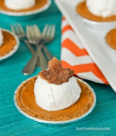 Recipe For Individual Pumpkin Pies
