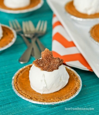 Recipe For Individual Pumpkin Pies