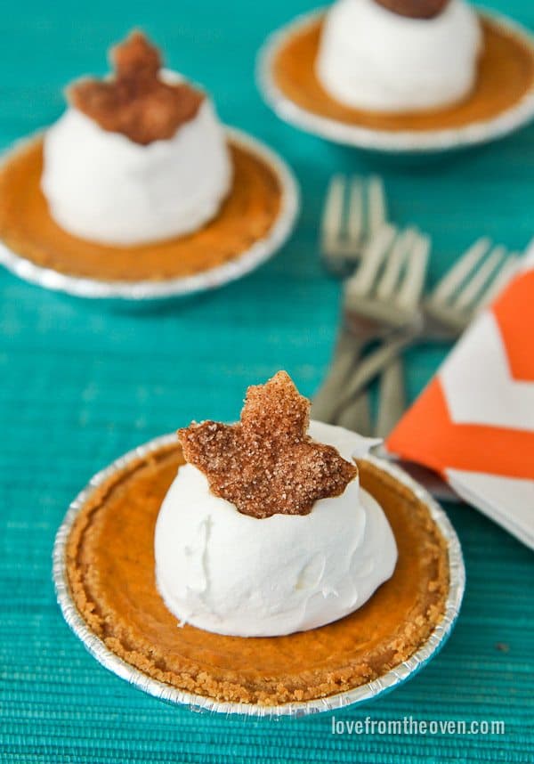 Individual Pumpkin Pie Recipe