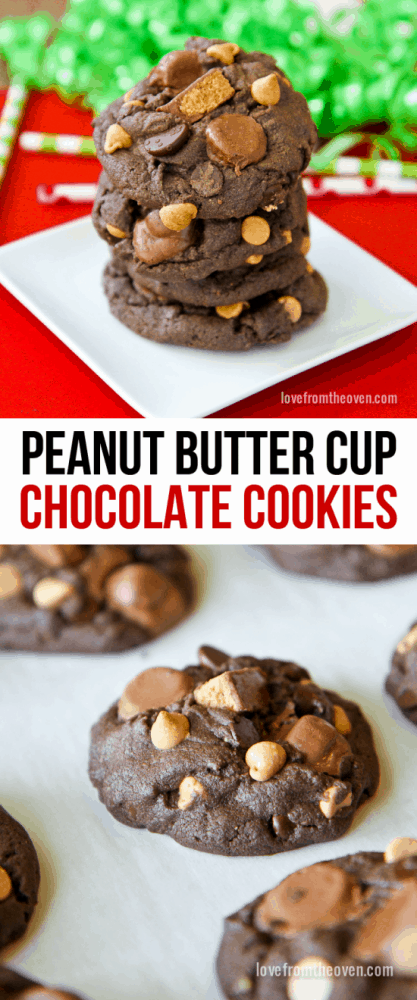 Peanut Butter Cup Chocolate Cookies