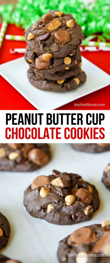 Peanut Butter Cup Chocolate Cookies