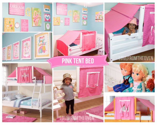 Pink Tent Bed