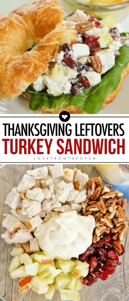 Thanksgiving Leftovers Turkey Sandwich #thanksgivingleftovers #turkeysandwich