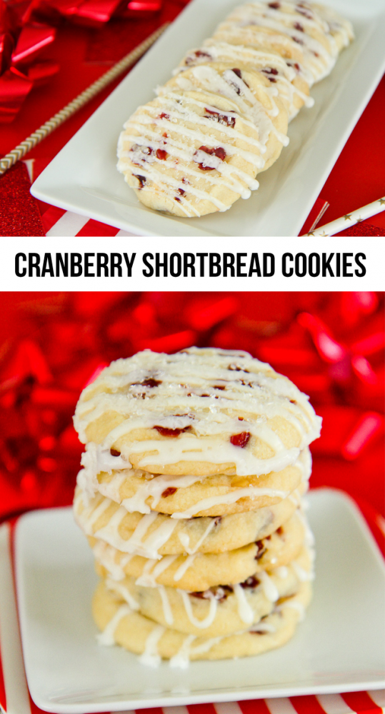 Cranberry Shortbread Cookies