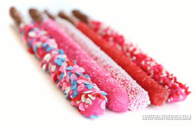 Chocolate Covered Pretzel Rods