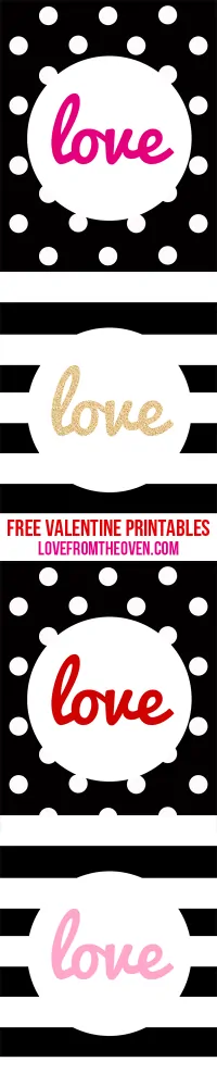 Free Valentine Printables by Love From The Oven