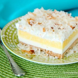 Coconut Cream Layered Dessert