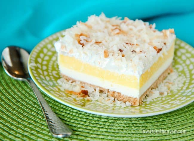 Coconut Cream Layered Dessert