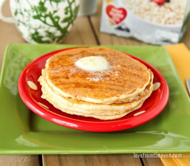 Oatmeal Packet Pancakes