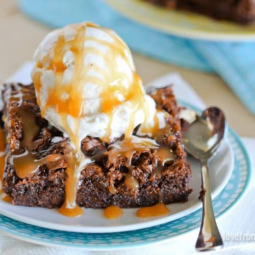 Caramel Brownies • Love From The Oven