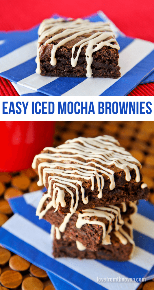 Easy Iced Mocha Brownies