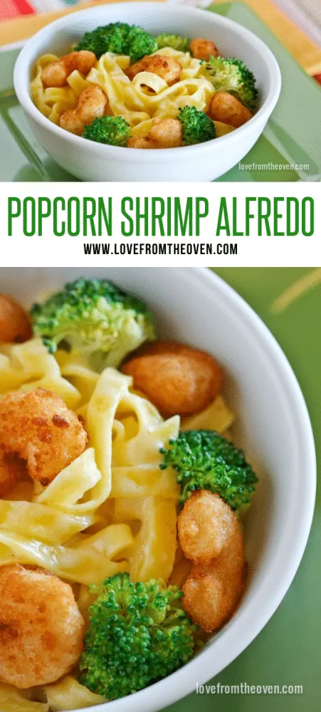 Easy Popcorn Shrimp Alfredo