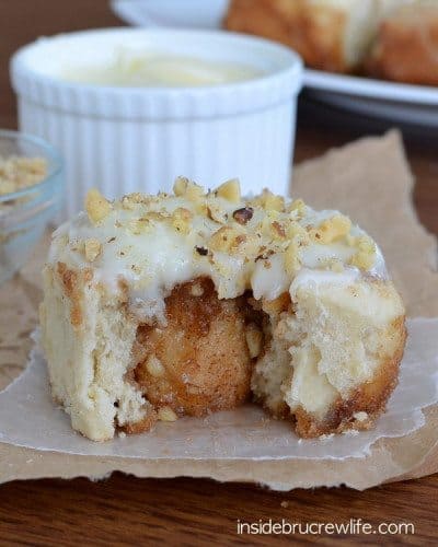 Banana Nut Cinnamon Rolls