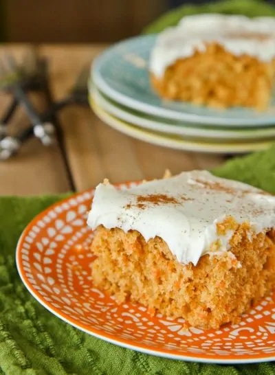 Light Carrot Cake Made With Applesauce