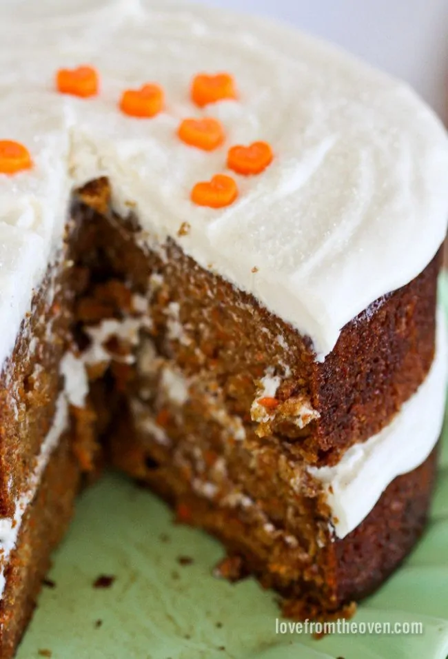 Carrot Cake WIth Cream Cheese Frosting