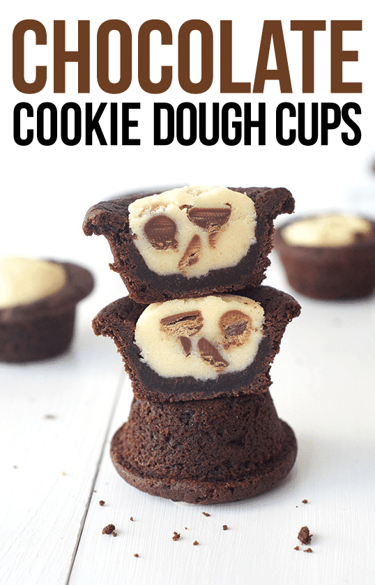 Chocolate Cookie Dough Cups