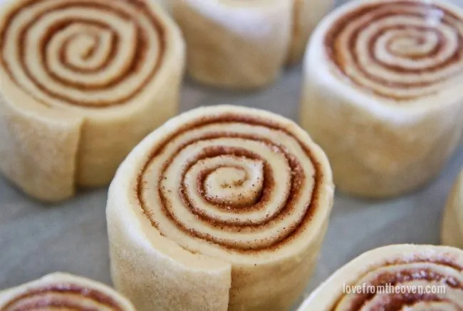 Making cinnamon rolls