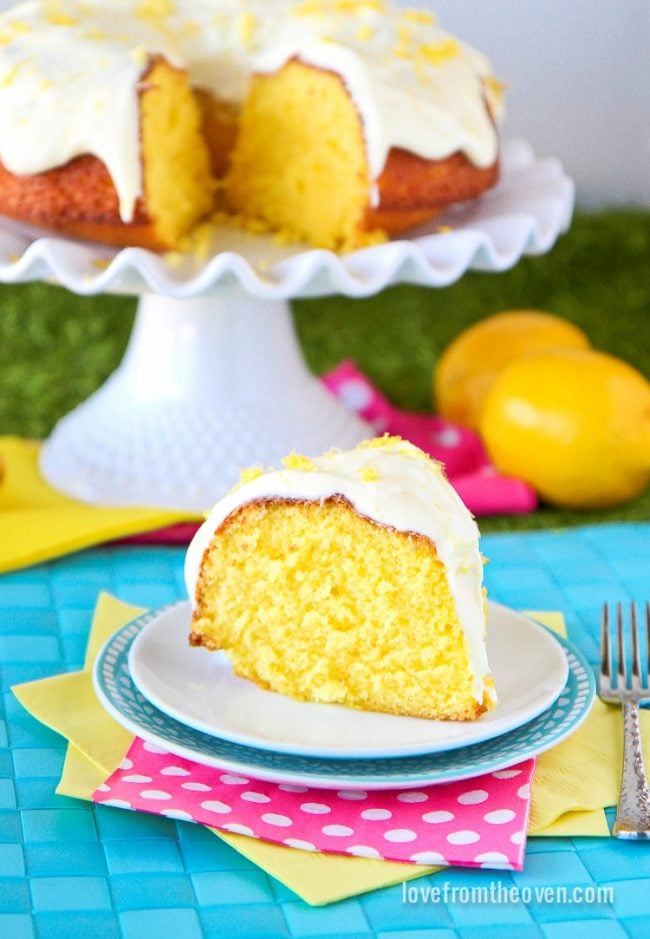 Lemon Cake With Lemon Cream Cheese Frosting