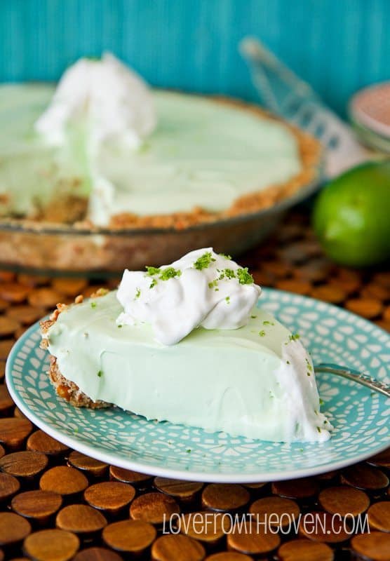 Key Lime Margarita Pie With Pretzel Crust