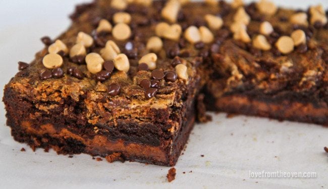 Peanut Butter Crunch Brownies