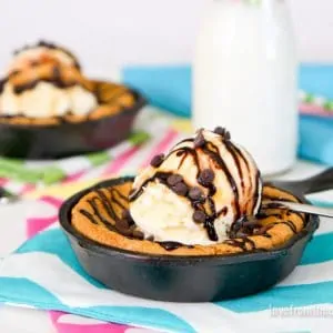 Peanut Butter Skillet Cookie