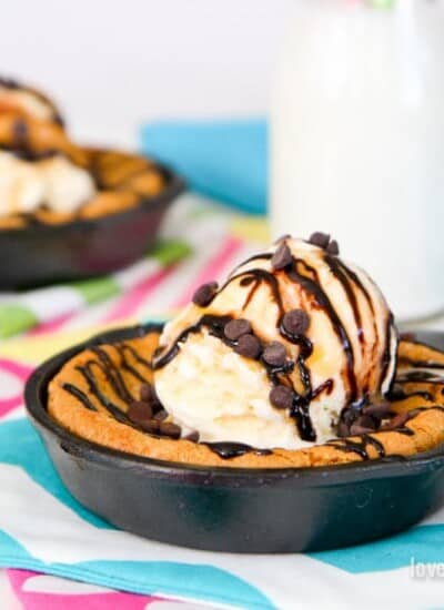 Peanut Butter Skillet Cookie