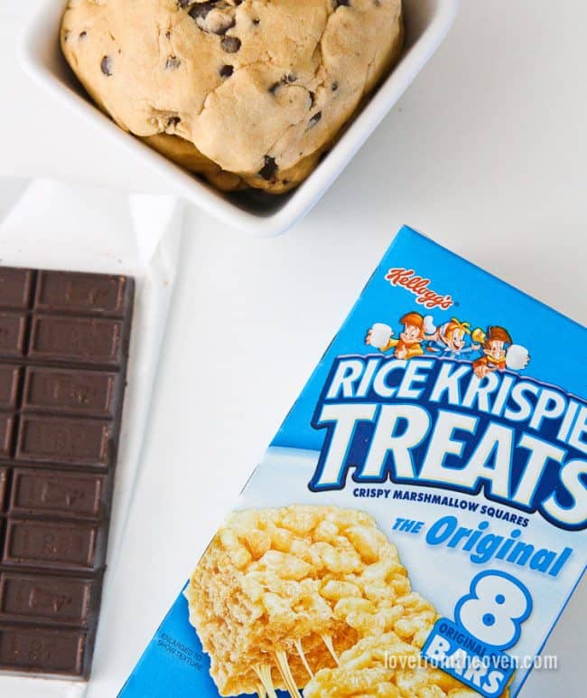 Cookie Dough Rice Krispies Treats