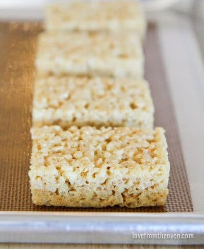 Cookie Dough Rice Krispies Treats • Love From The Oven