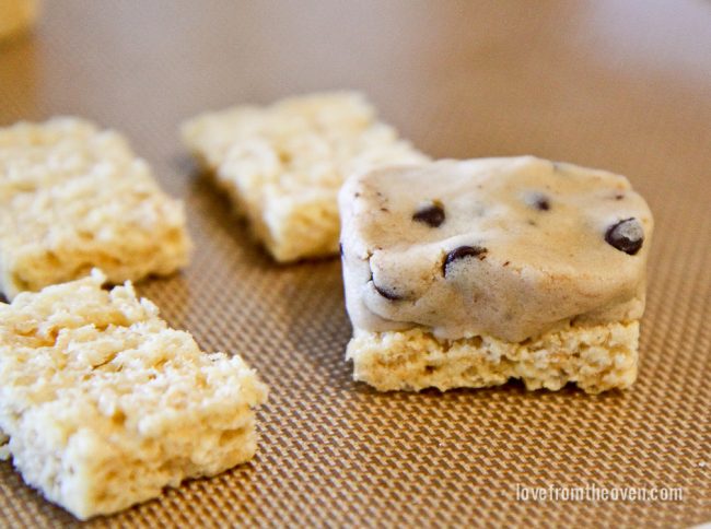 Cookie Dough Krispies Treats