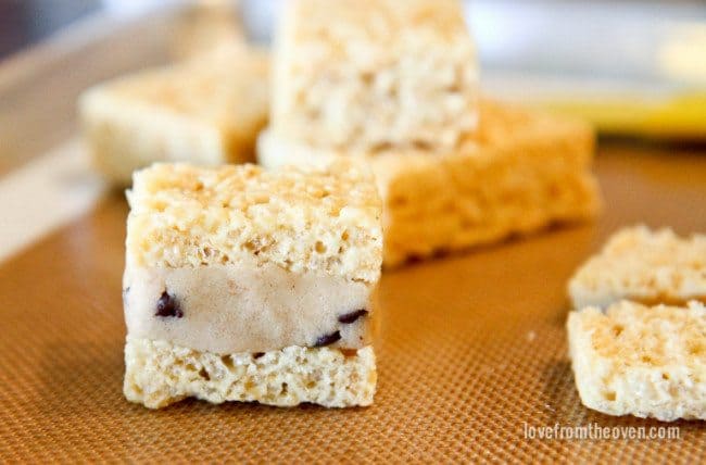 Cookie Dough Rice Krispies Treats