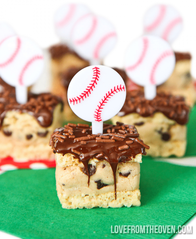 Cookie Dough Rice Krispies Treats