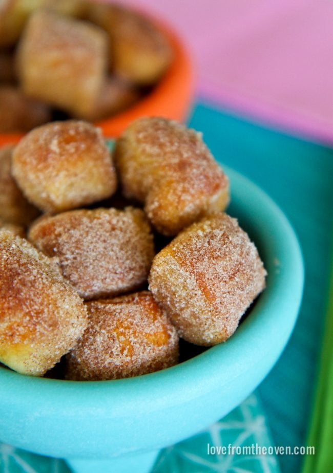 Cinnamon Sugar Pretel Bites