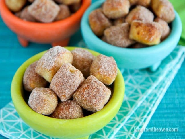 Cinnamon Sugar Pretzel Bites