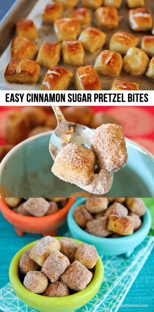 Easy Cinnamon Sugar Pretzel Bites