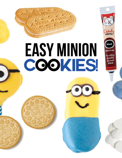 Easy No Bake Minion Cookies