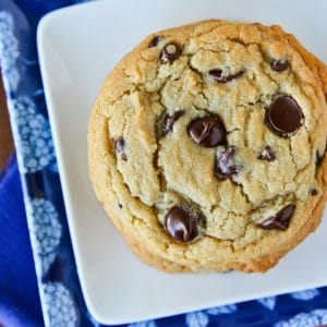 Big chewy chocolate chip cookies