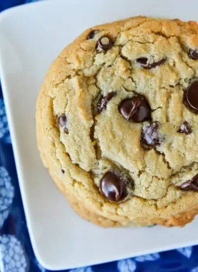 Big chewy chocolate chip cookies